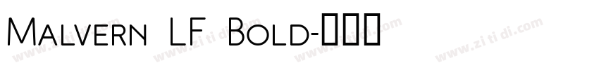 Malvern LF Bold字体转换